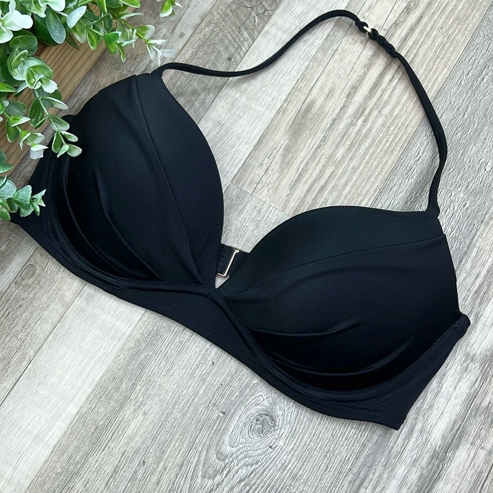 Victoria’s Secret Black Bra Bikini Top 34C NEW - Picture 12 of 12